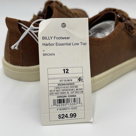 NWT Billy Footwear Harbor Essential Low Top Brown Sneakers Size 12 - Picture 7 of 15